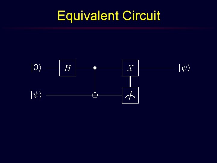 Equivalent Circuit H X 