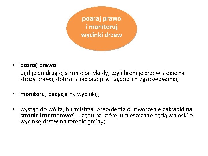 poznaj prawo i monitoruj wycinki drzew • poznaj prawo Będąc po drugiej stronie barykady,