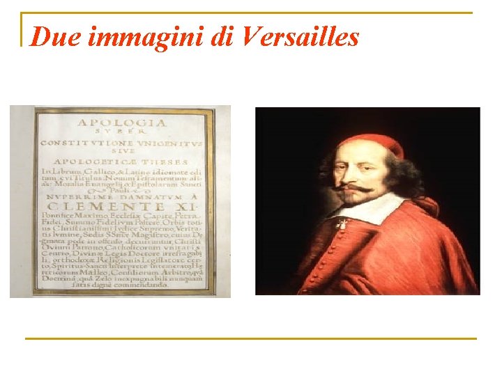 Due immagini di Versailles 