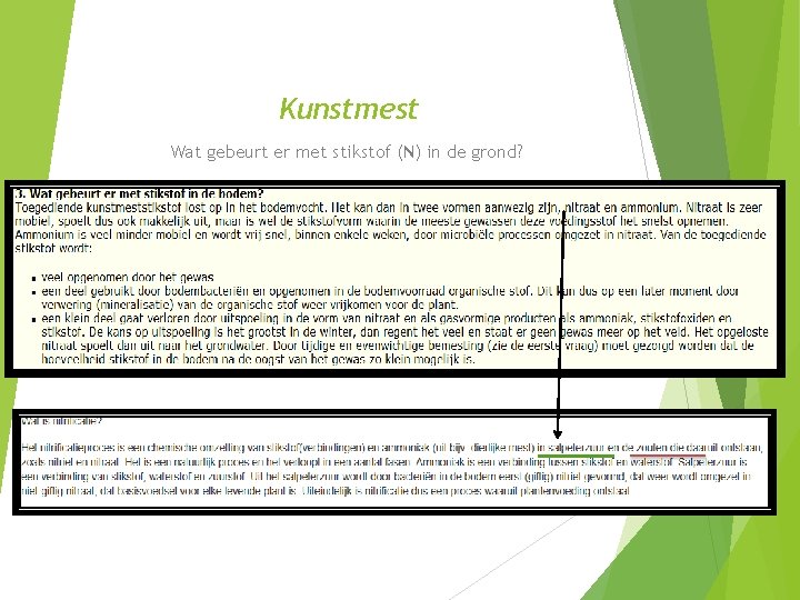 Kunstmest Wat gebeurt er met stikstof (N) in de grond? 