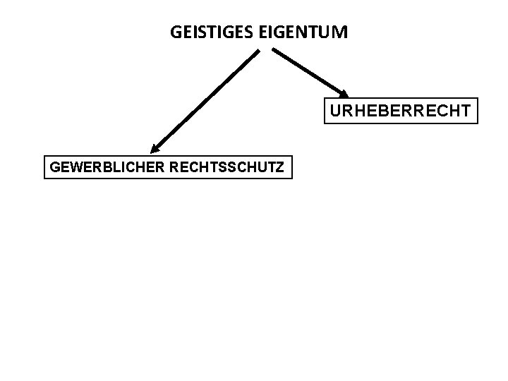 GEISTIGES EIGENTUM URHEBERRECHT GEWERBLICHER RECHTSSCHUTZ 