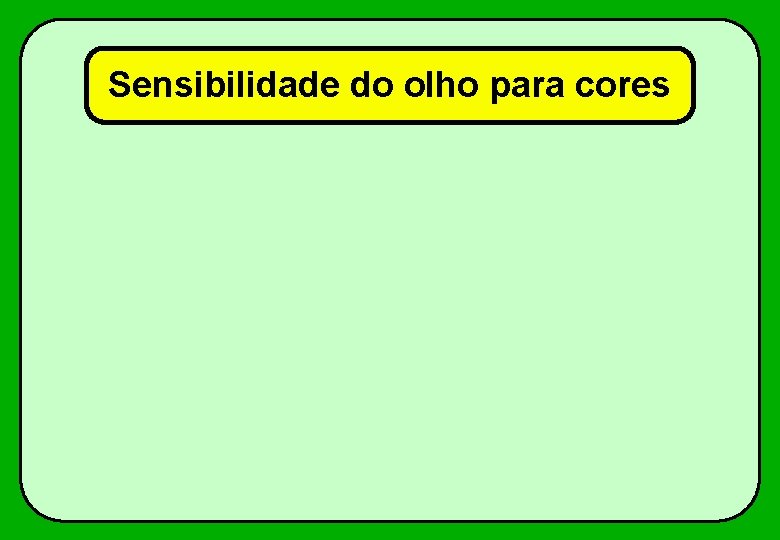Sensibilidade do olho para cores 