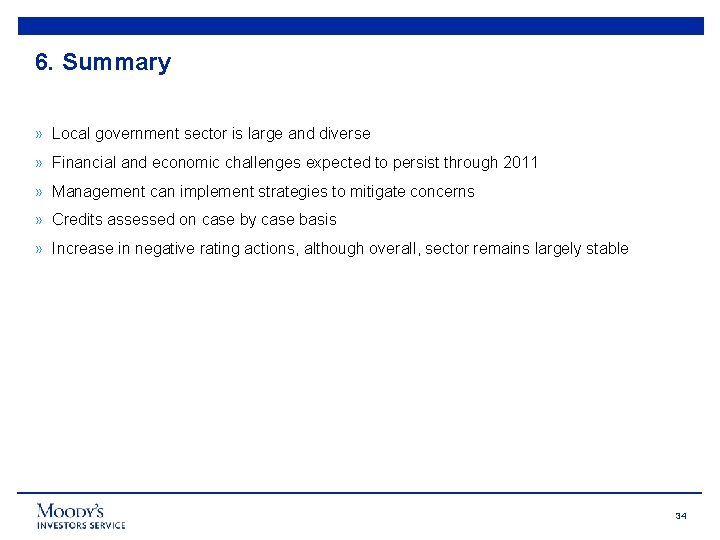6. Summary » Local government sector is large and diverse » Financial and economic