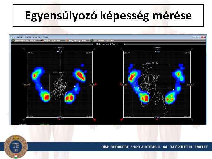 Egyensúlyozó képesség mérése 