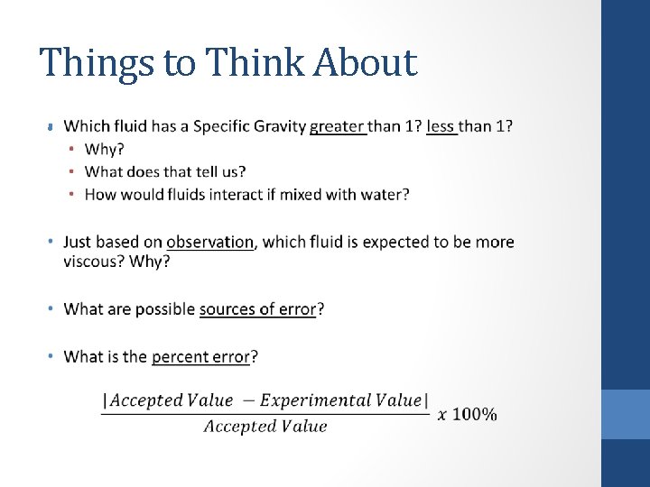 Things to Think About • 