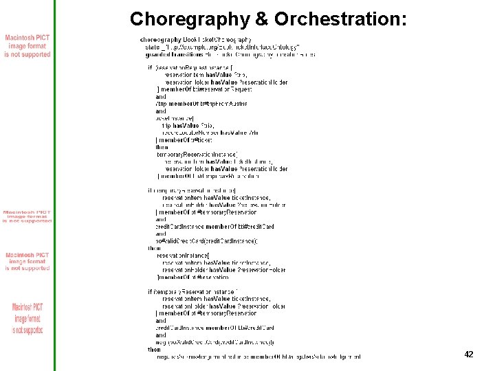 Choregraphy & Orchestration: 42 