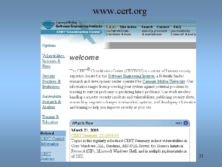 www. cert. org 33 