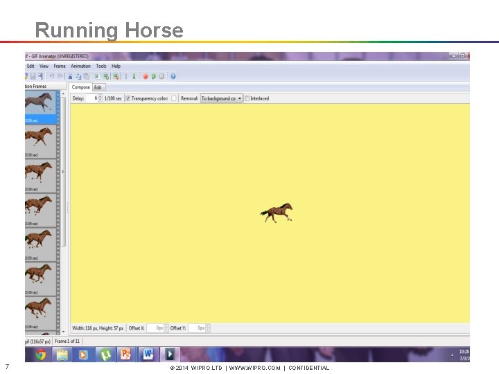Running Horse 7 © 2014 WIPRO LTD | WWW. WIPRO. COM | CONFIDENTIAL 