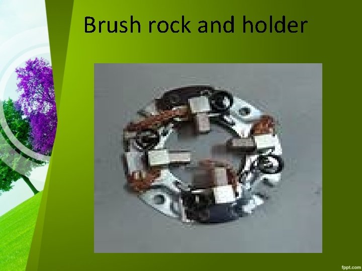 Brush rock and holder 