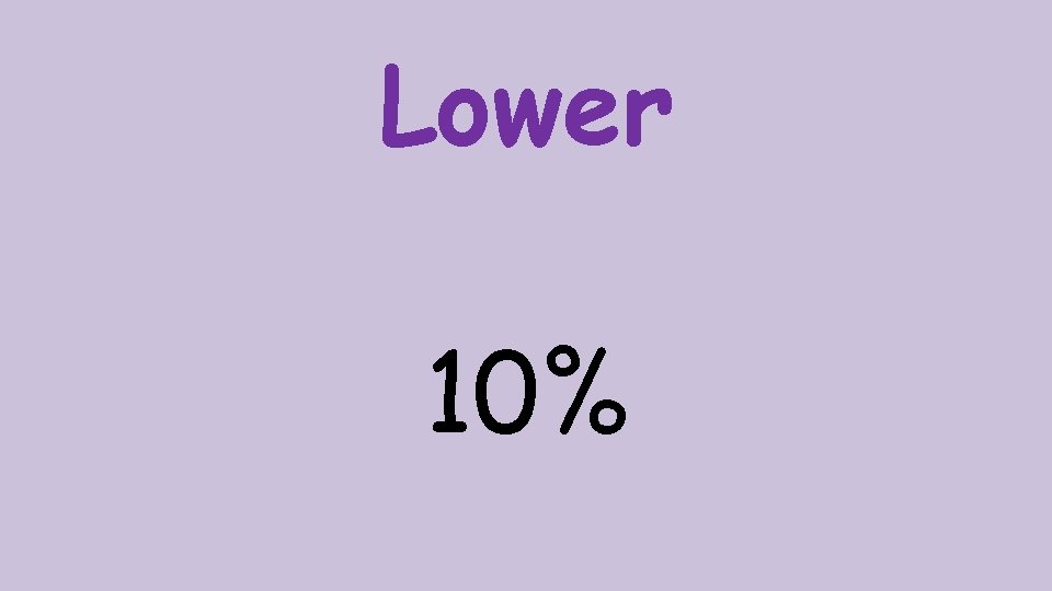 Lower 10% 