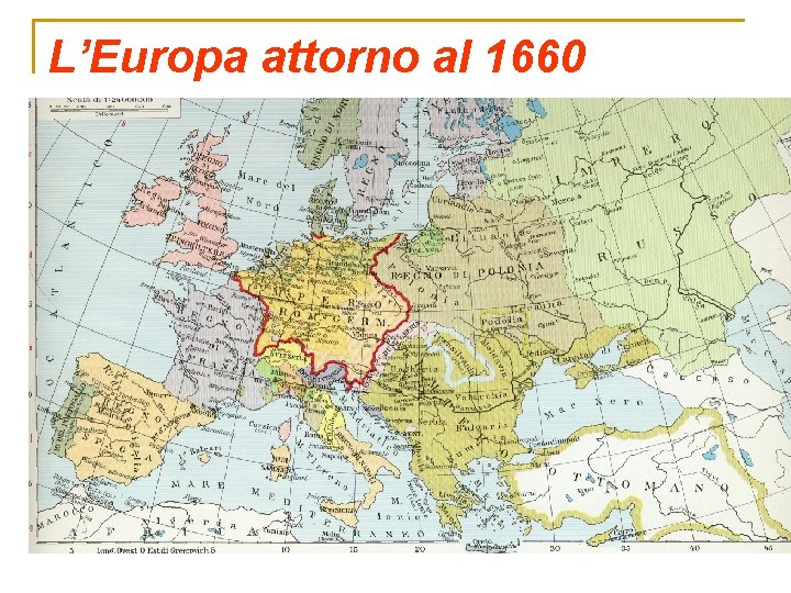 L’Europa attorno al 1660 
