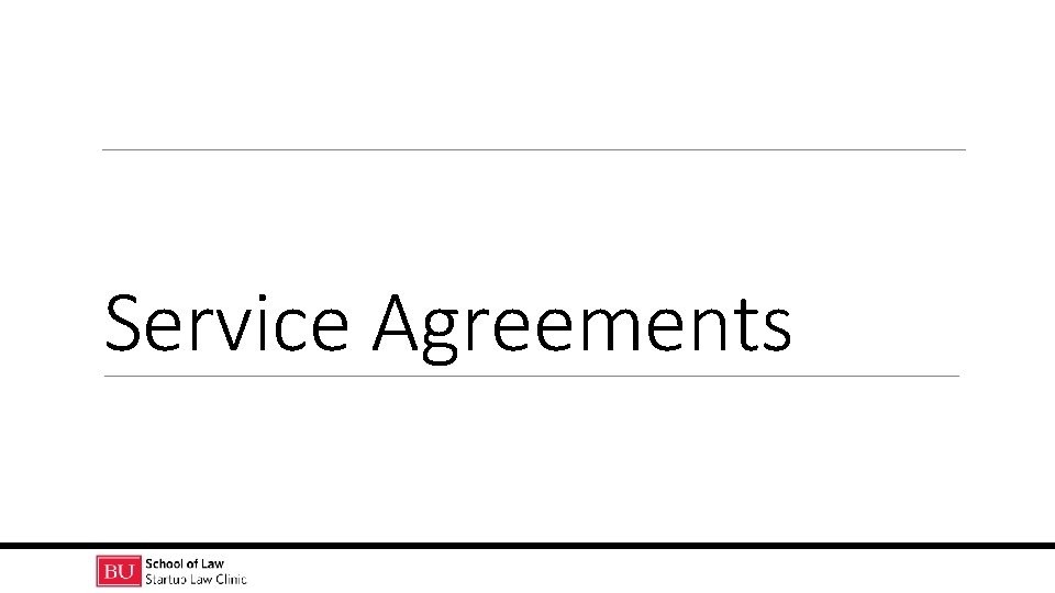 Service Agreements 