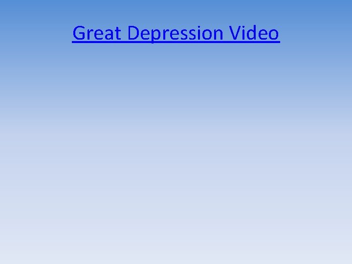 Great Depression Video 