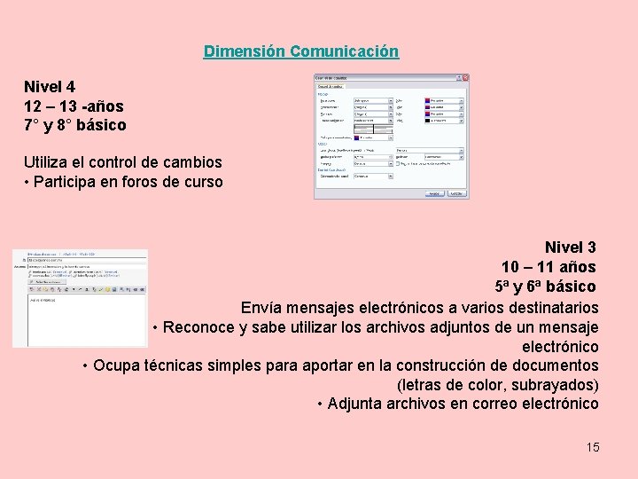 Dimensión Comunicación Nivel 4 12 – 13 -años 7° y 8° básico Utiliza el