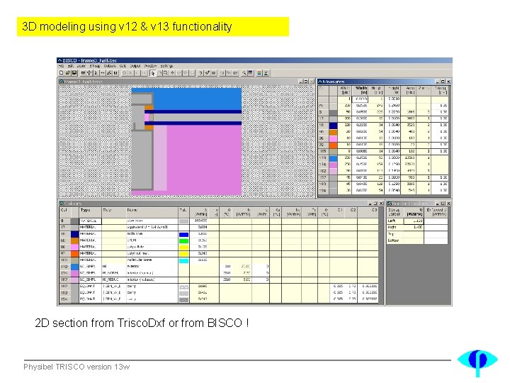 3 D modeling using v 12 & v 13 functionality 2 D section from