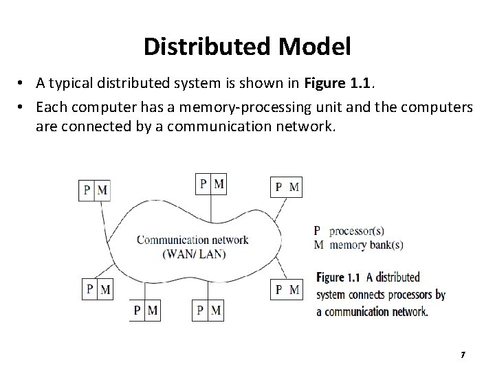 Distributed Model • A typical distributed system is shown in Figure 1. 1. •