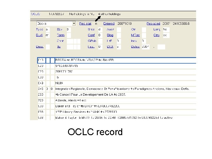 OCLC record 