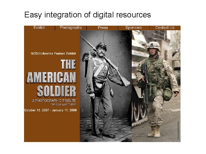 Easy integration of digital resources 