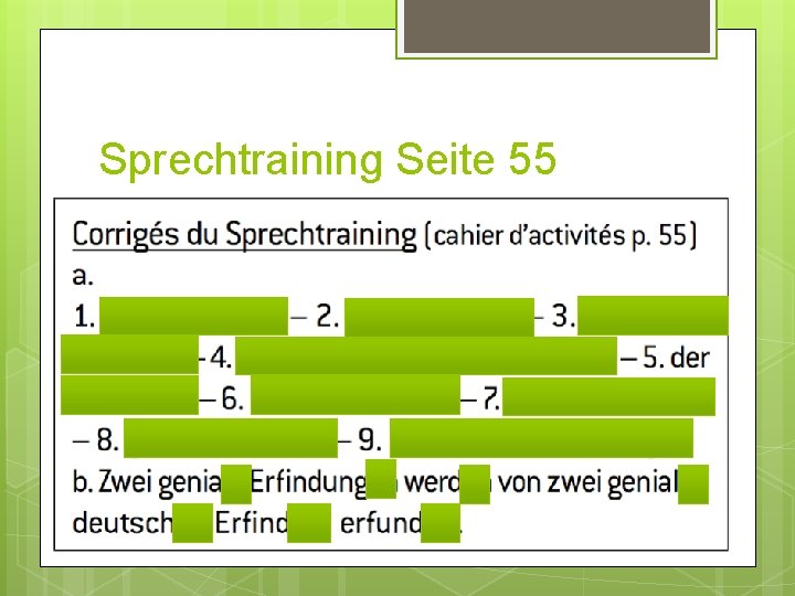 Sprechtraining Seite 55 