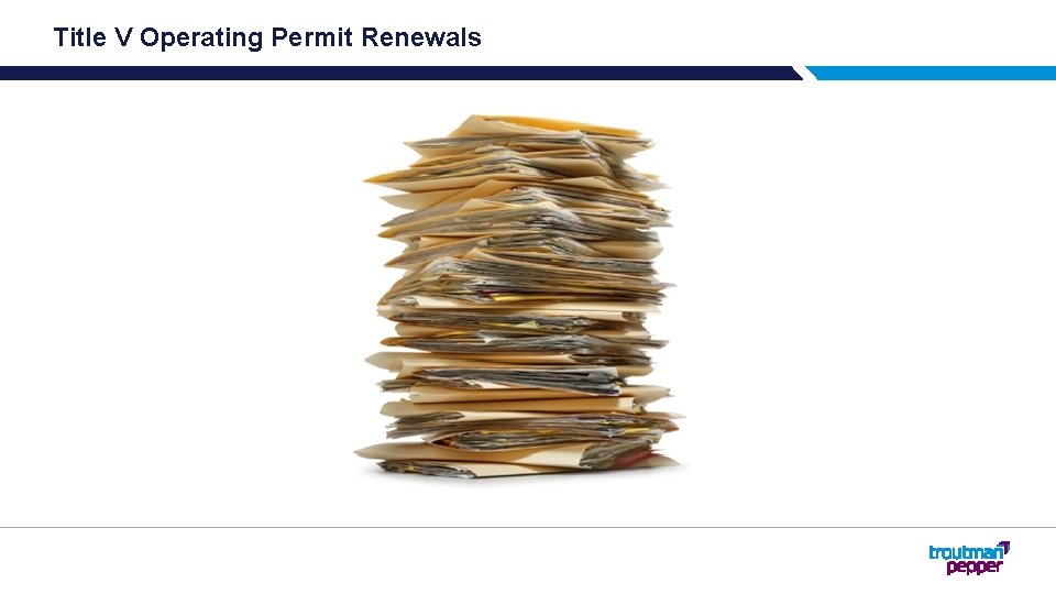 Title V Operating Permit Renewals 