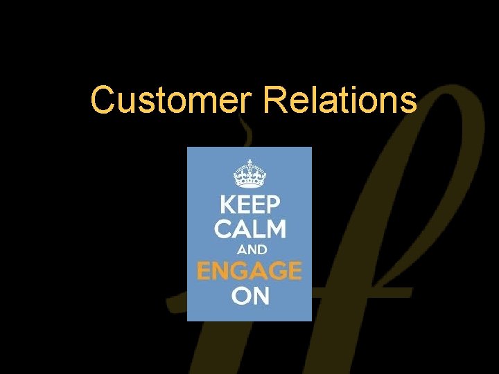 Customer Relations 