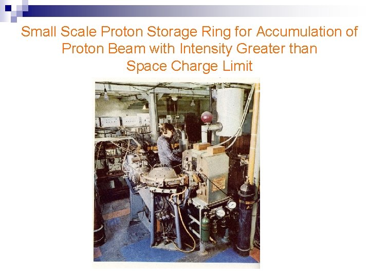 Small Scale Proton Storage Ring for Accumulation of Proton Beam with Intensity Greater than