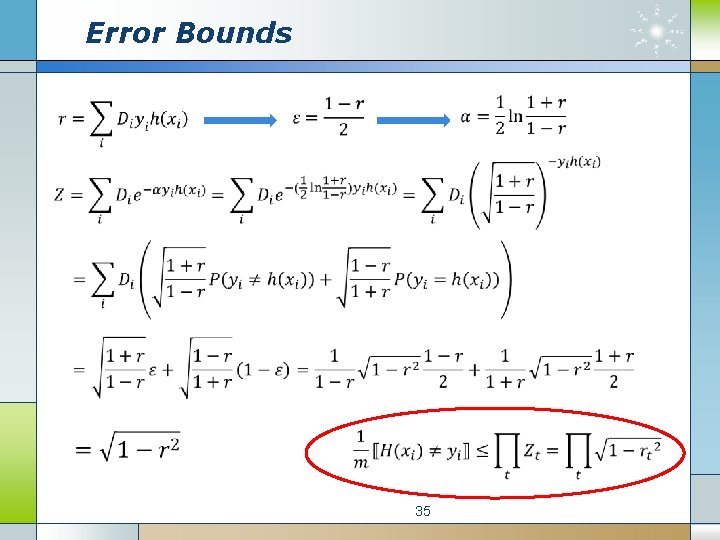 Error Bounds 35 