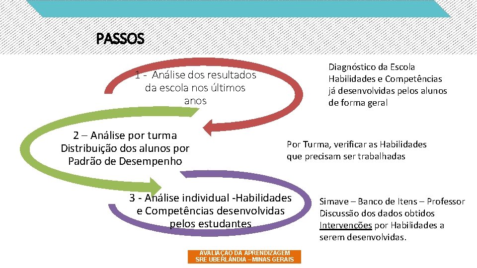 PASSOS Diagnóstico da Escola Habilidades e Competências já desenvolvidas pelos alunos de forma geral