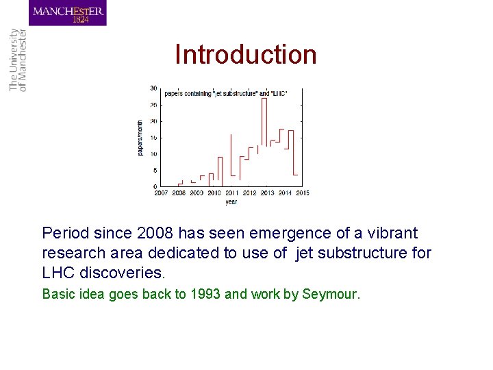 Introduction Period since 2008 has seen emergence of a vibrant research area dedicated to