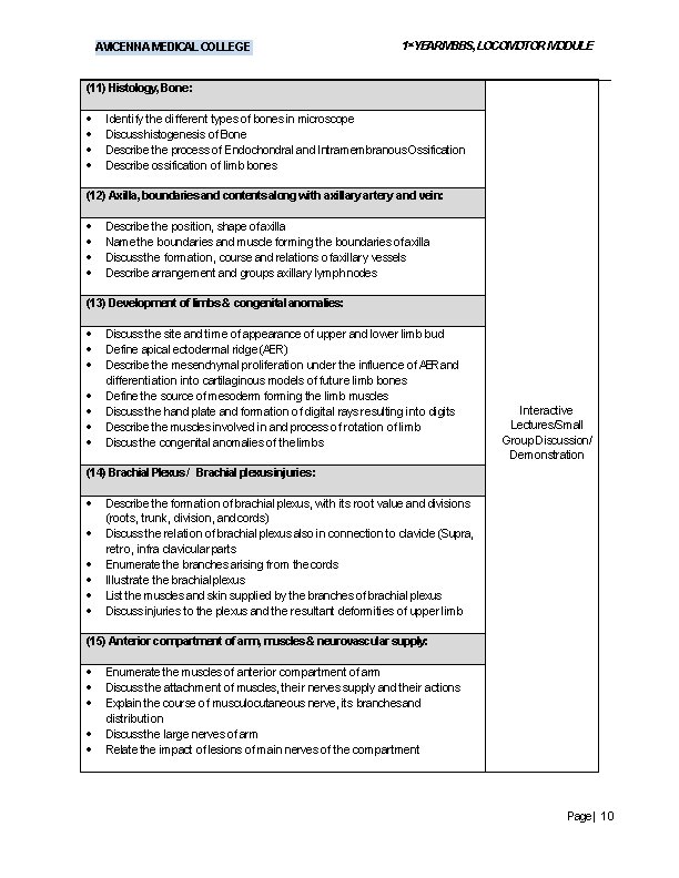 AVICENNA MEDICAL COLLEGE 1 st. YEARMBBS, LOCOMOTOR MODULE (11) Histology, Bone : Identify the