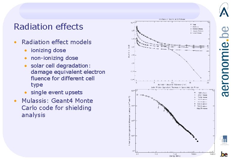 Radiation effects • Radiation effect models • ionizing dose • non-ionizing dose • solar