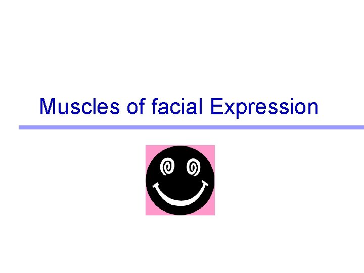 Muscles of facial Expression 