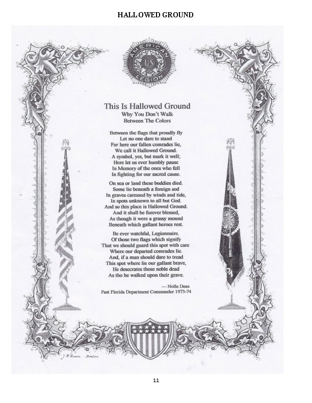 HALLOWED GROUND 11 