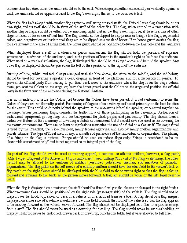 in more than two directions, the union should be to the east. When displayed