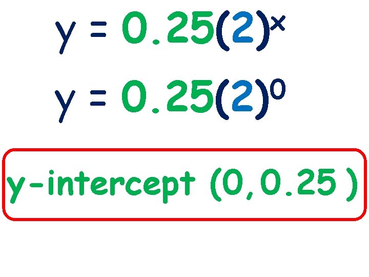 y= x 0. 25(2) y= 0 0. 25(2) 3 -1 Lines and Angles y-intercept