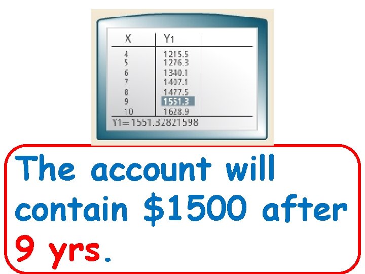 3 -1 Lines and Angles The account will contain $1500 after 9 yrs. Holt