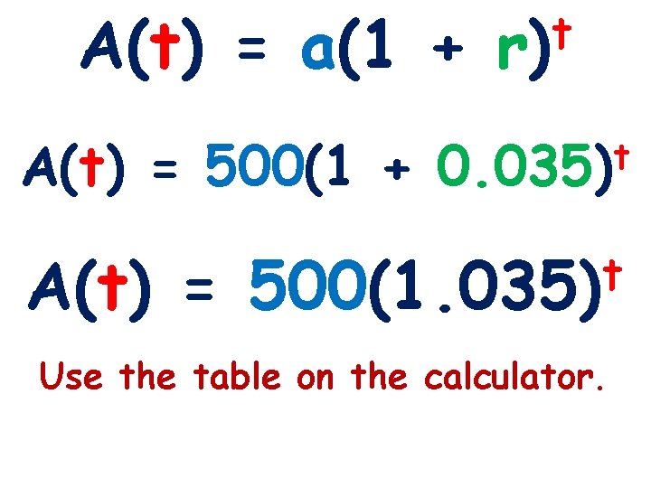 A(t) = a(1 + 3 -1 Lines and Angles A(t) = 500(1 + A(t)