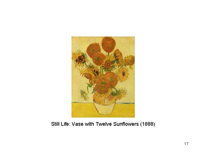 Still Life: Vase with Twelve Sunflowers (1888) 17 