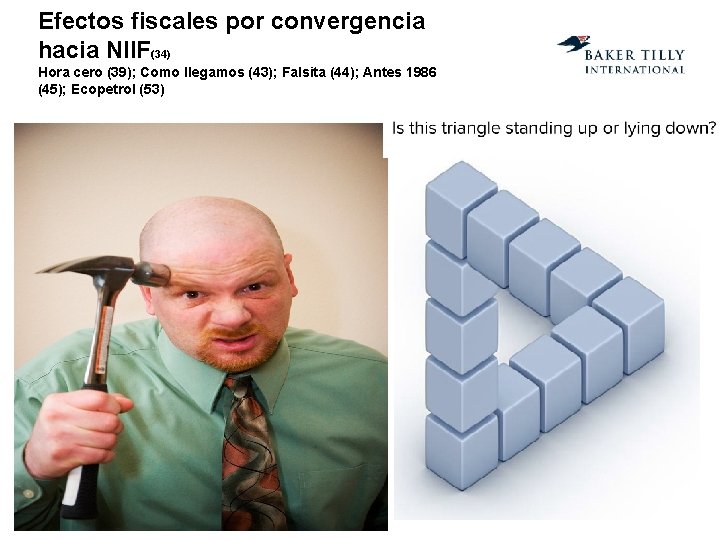 Efectos fiscales por convergencia hacia NIIF(34) Hora cero (39); Como llegamos (43); Falsita (44);