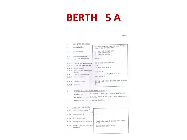 BERTH 5 A 