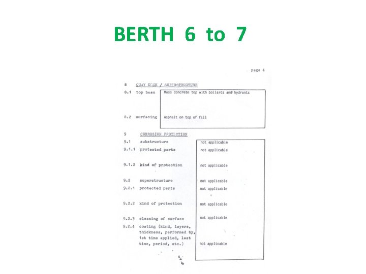 BERTH 6 to 7 