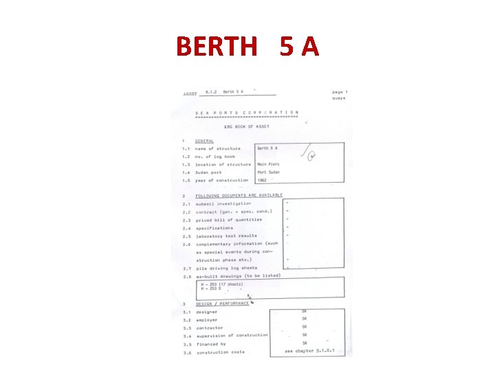 BERTH 5 A 