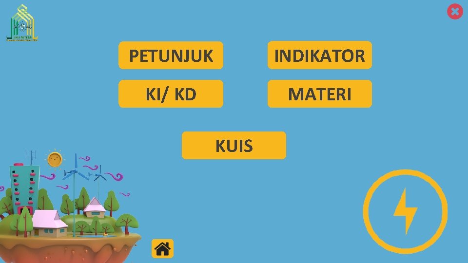 PETUNJUK INDIKATOR KI/ KD MATERI KUIS 