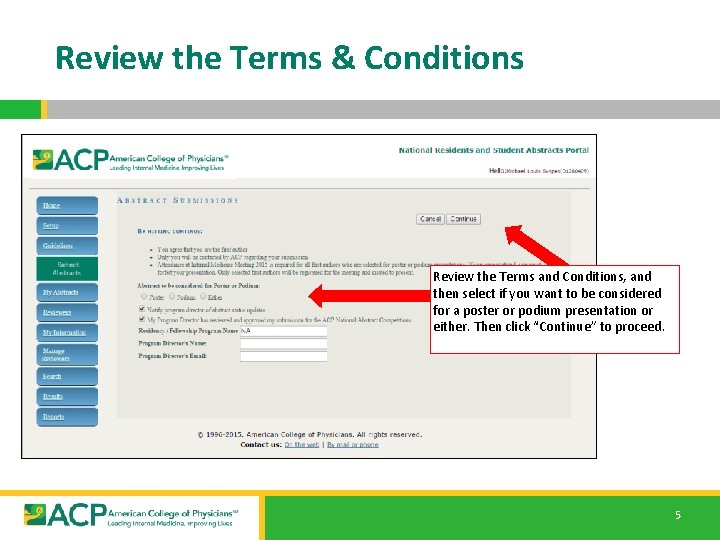How to Submit to the ACP National Abstract