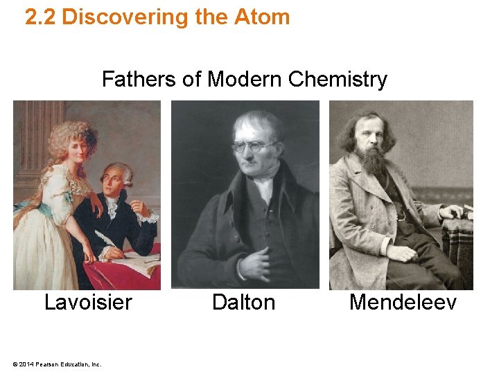 2. 2 Discovering the Atom Fathers of Modern Chemistry [image 1. 11] [image 2.
