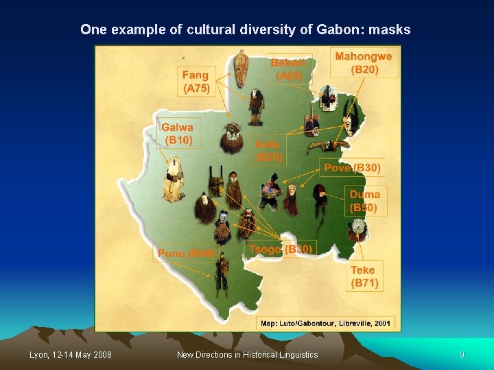 One example of cultural diversity of Gabon: masks Lyon, 12 -14 May 2008 New