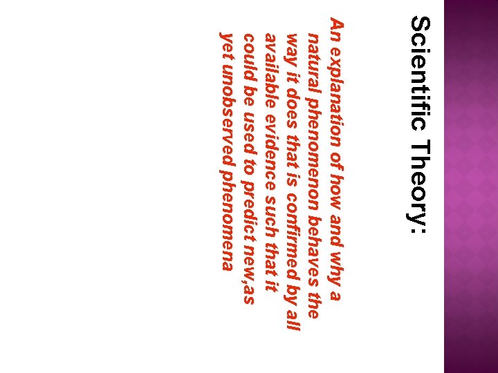 Scientific Theory: A n e x p l a n a ti o n