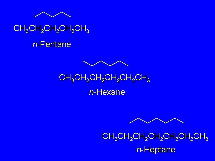 CH 3 CH 2 CH 2 CH 3 n-Pentane CH 3 CH 2 CH