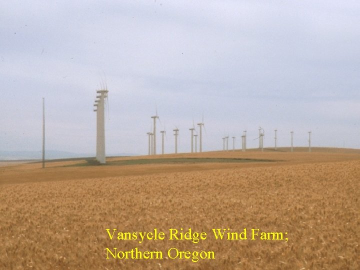 Vansycle Ridge Wind Farm; Northern Oregon 