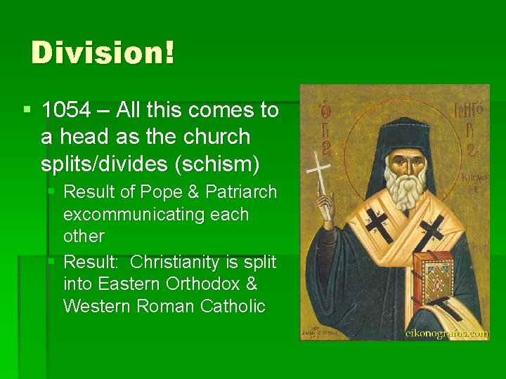 Division! § 1054 – All this comes to a head as the church splits/divides